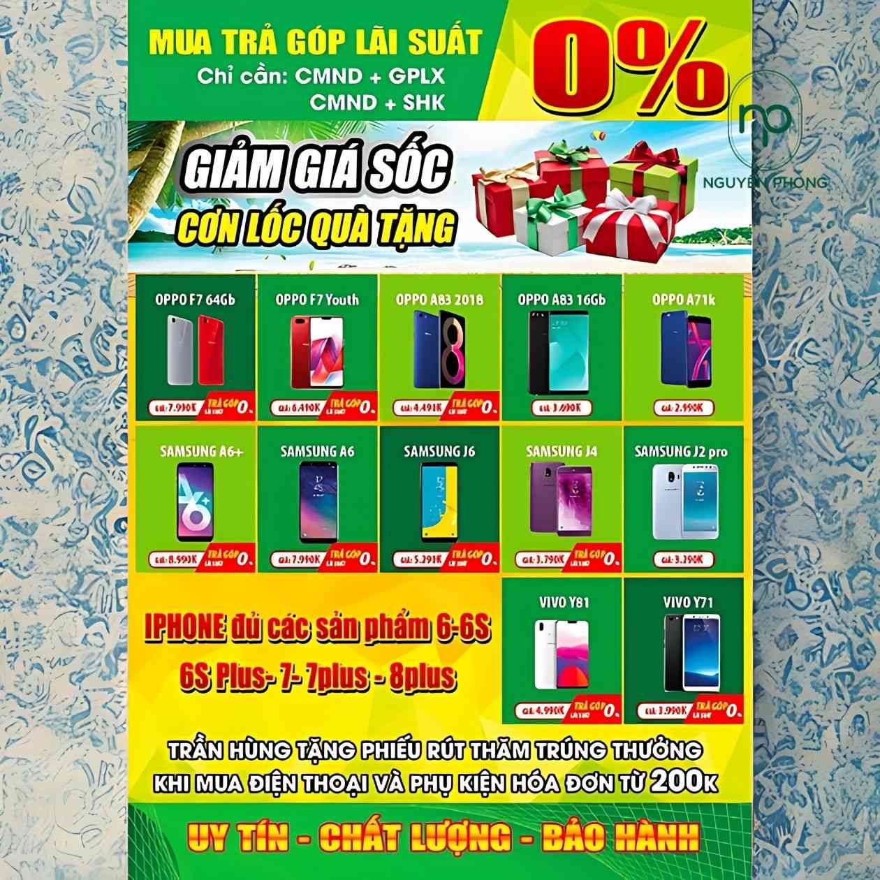 Mẫu tờ rơi điện thoại